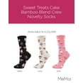 thumbnail image 2 of MeMoi Sweet Treats Cake Bamboo Blend Crew Novelty Socks - Womens - Female, 2 of 7