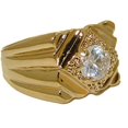 thumbnail image 1 of Bague pour Hommes 14kt Or Électro Qualité Hig Zircon Cubique, 1 of 1