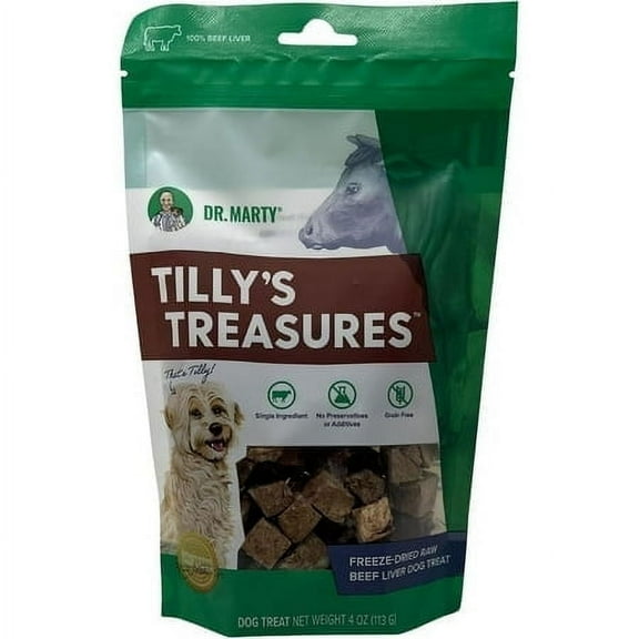 Dr. Marty Tilly's Treasures Beef Liver Dog Treat 4 oz