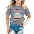 thumbnail image 1 of Dsscvnef Chemises pour Filles Mode Manches Courtes Col Rond Été 2-3 Ans Vêtements Enfants Filles, 1 of 3