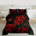 thumbnail image 3 of Manfei Romantic Red Rose Bedding Comforter Set, Western Valentines Day Twin Comforter Sets, Teens Adult Men Women Reversible Bedding Set, Breathable Home Decor, 2-Piece, 3 of 9