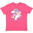 thumbnail image 3 of Inktastic Big Sister Unicorn Youth T-Shirt, 3 of 5