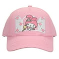 thumbnail image 2 of My Melody Character In Window Women's Pink Baseball Cap, 2 of 6