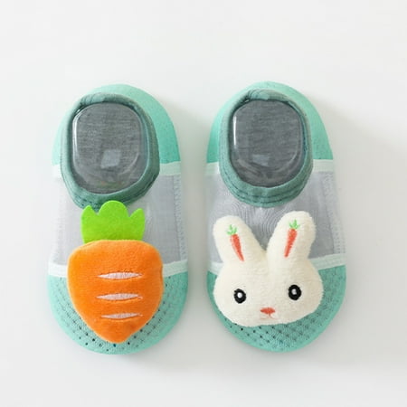 

TOWED22 Toddler Girl Sneaker Boys And Girls Indoor Floor Socks Quick Drying Toddler Shoes Early Education Breathable Cartoon Green