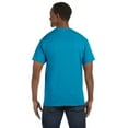 thumbnail image 2 of Hanes Men's 3 Pack Authentic 6 Oz Cotton Crewneck Teal T-Shirt, Size XL, 2 of 3
