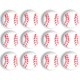 thumbnail image 1 of 24 pc - Sport Theme Edible Sugar Cake Cupcake Cookie Toppers Decorations (Baseball), 1 of 2