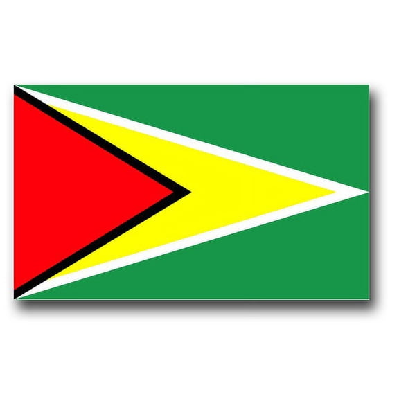 3.8 Inch Guyana Flag Vinyl Transfer Decal