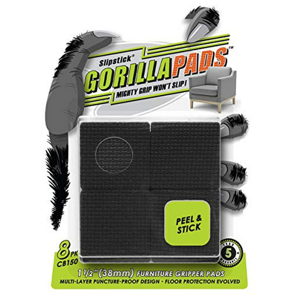 GorillaPads CB150 Non Slip Furniture Pads/Rubber Grips (Set of 8) Self