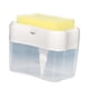 thumbnail image 2 of Dispensador de jabón con esponja multifuncional, dispensador de líquido lavavajillas 2 en 1 Blanco, 2 of 9