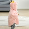 thumbnail image 6 of Byoo Cloak Coat for Little Girls Solid Color Hooded Pullover Top Cute Thick Outwear Coat for Kids, 6 of 8
