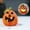 A, variant on Yika Halloween Decorations Holy Festival Pumpkin Lantern Skeleton Lantern Decoration Display Mall Window Amusement Decoration Prop