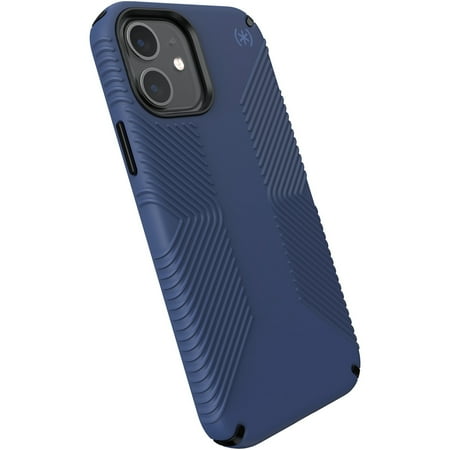 Speck - Presidio 2 Grip Hard Shell Case for iPhone 12/12 Pro - Coastal Blue/Black
