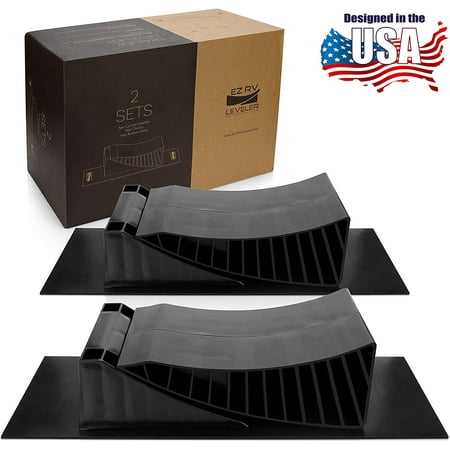 EZ RV Leveler - Curved Leveling Ramps with Chocks and Rubber Mats - Don ...