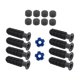 thumbnail image 4 of Tabla 8pcs Table Reemplazo de Fútbol Reemplazo de Fútbol Accesorios de Fútbol con 2 Fútbol Americano Pequeño Reemplace Piezas Mango de Manejo de Futbo Balones de fútbol azul oscuro, 4 of 8