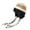 Black, variant on Women Winter Cat Ears Hats Soft Slouchy Striped Knitted Warm Cap Brown