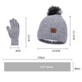 thumbnail image 2 of GDREDA Wool Knitted Three Piece Set Gloves Hat Scarf Warm Accessory Green,One Size, 2 of 2