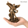 thumbnail image 5 of DurableDelights Saint Michael Archangel Figurine 5.31 Inch – Resin Statue with Sword and Wings, Home Decor, Guardian Angel Collectible, Catholic Religious Gift, 5 of 8