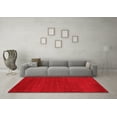 thumbnail image 3 of Ahgly Company Indoor Square Abstract Red Contemporary Area Rugs, 5' Square, 3 of 4