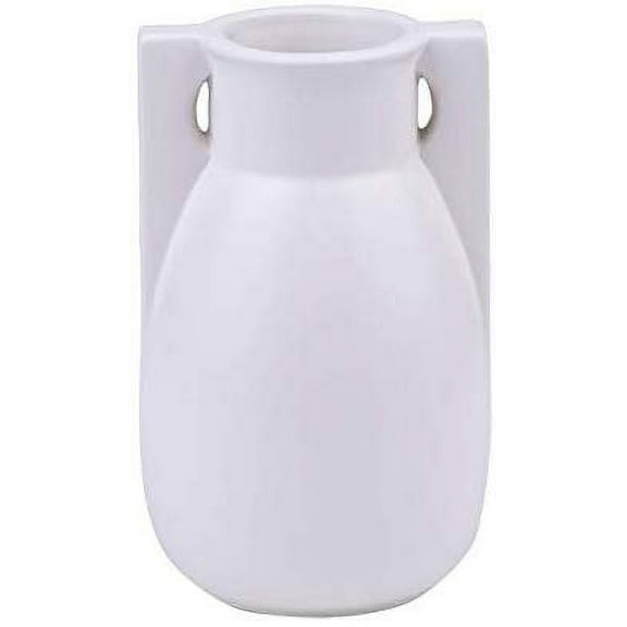Ebros Teco Art Pottery by Frank Lloyd Wright Matte Vase (Buttress 2 - White)