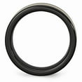thumbnail image 2 of Ceramic Flat Black with Real 14kt Inlay 8mm Polished Band Size: 10; for Adults and Teens; for Women and Men, 2 of 6