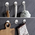 thumbnail image 2 of AOOOWER Self Adhesive Hooks Stainless Steel Strong Sticky Stick on Wall Door Towel Hange, 2 of 17