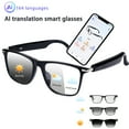 thumbnail image 3 of Multifunctional AI smart glasses with 160-language real-time translation and ChatGPT. Features HD calls and HiFi audio., 3 of 28