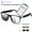 Black AI translation glasses + dimming lenses, variant on Multifunctional AI smart glasses with 160-language real-time translation and ChatGPT. Features HD calls and HiFi audio.
