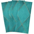 thumbnail image 2 of Dreamtimes Geometric Teal Plaid Pattern Kitchen Towel, Dish Towels Quick Drying Tea Towels Absorbent Hand Towels for Kitchen Sink Dinner Table 28 x 18 Inches, Set of 6, 2 of 7