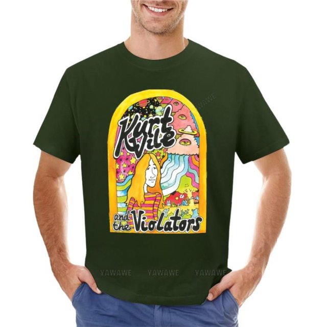 Camiseta de Kurt Vile, camisetas divertidas para hombre, camisetas de cuello redondo, camisetas de marca de moda, camisetas ajustadas para hombre