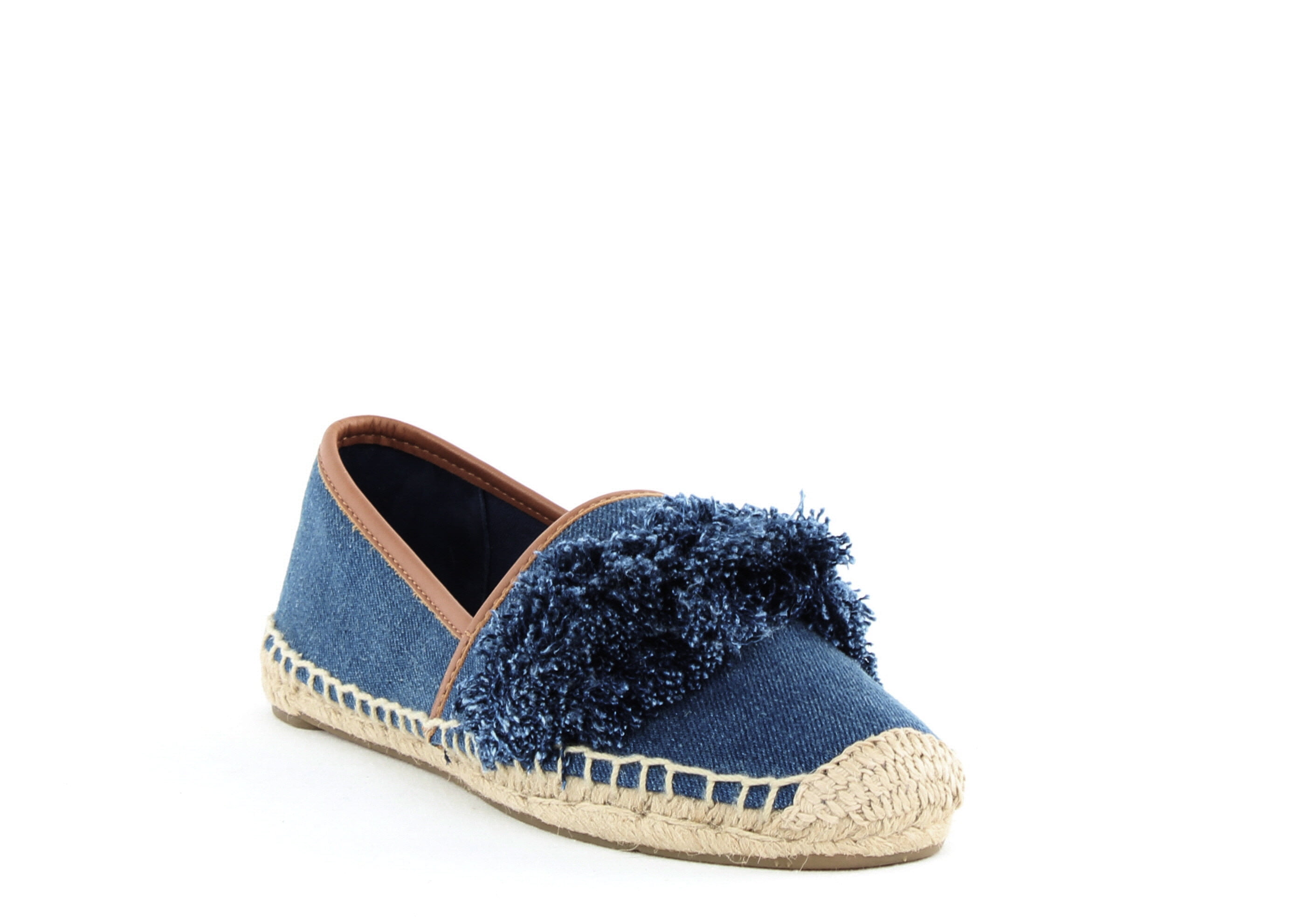 denim espadrille flats