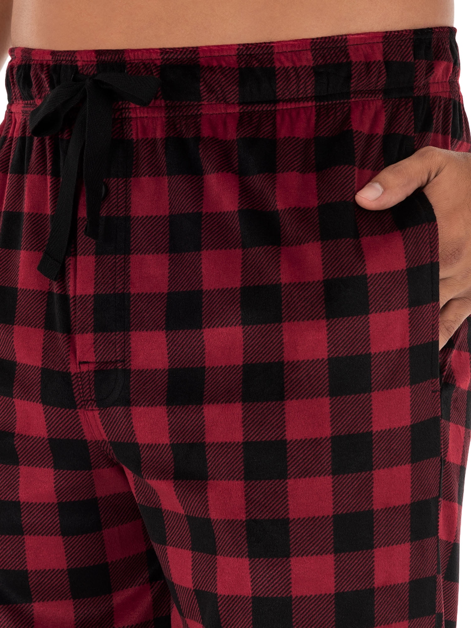 George Men's Fleece Plaid Sleep Pants