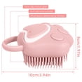 thumbnail image 2 of Cepillo de baño para perros y gatos, peine de goma de silicona, cepillo de aseo para perros, cepillo de masaje de silicona para cachorros, cepillo de limpieza del cabello, cepillo de limpieza suave, dispensador de champú (forma de pata rosa) Sincero Electrónica, 2 of 5