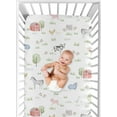 thumbnail image 5 of Sweet Jojo Designs Farm Animals Gray Green Grey Red Fitted Crib Sheets 2 Piece Set, 5 of 7