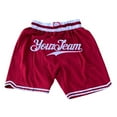 thumbnail image 2 of Custom Your Own Design Stitched Team Logo Name Number Basketball Shorts, 2 of 4