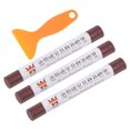 thumbnail image 1 of Madera Muebles Reparación Kit, 3uds Cera Madera Relleno Pegar con Espátula Crayón Marcadores Muebles Retoque Kit para Removedor Rayones Rozaduras en Muebles Piso, Granate Rojo, 1 of 8