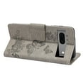 thumbnail image 3 of Feishell Wallet Case for Google Pixel 7a,Retro PU Leather Butterfly Embossed Pattern Full Protection Anti-Scratch Magnetic Clasp Flip Holder Card Slots & Cash Pocket Phone Cover,Gray, 3 of 6