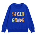thumbnail image 4 of Mercatoo First Grade Sweatshirts for Girls, Kids Oversized Graphic Letter Print Long Sleeve Crewneck Pullover School Shirt Tops, 4 of 7