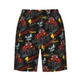 thumbnail image 6 of KLL Monster Truck Men's Casual Summer Beach Shorts Hawaiian Shorts with Pockets-Small, 6 of 6