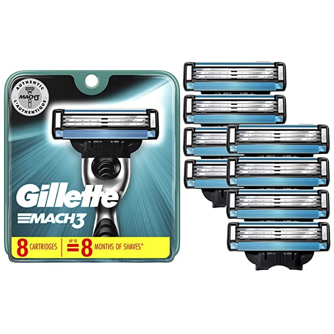 Gillette Mach3 Men's Razor Blades, 8 - Walmart.com