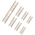 thumbnail image 4 of 8 Uds casa de muñecas Mini escalera de madera Micro paisaje escalera para jardín muebles escalera en miniatura, 4 of 7