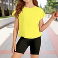 thumbnail image 1 of T-shirt Fille Col Rond Manches Courtes T-Shirts Garçons T-Shirts Filles Vêtements 8-9 Ans, 1 of 4
