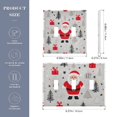 thumbnail image 2 of Yayeee Toggle Light Switch Wall Plate 2-Gang 4.56"x4.48" Decorative Outlet Cover, Gray Christmas Santa, 2 of 7
