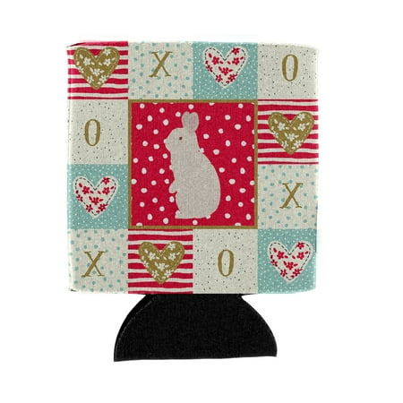 

Caroline s Treasures CK5392CC New Zealand White Rabbit Love Can or Bottle Hugger Can Hugger multicolor