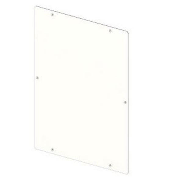 Weather Guard Bloc de Fenêtre de Cloison de Cloison hors 96903-3-01 pour Cloison de Fourgon Pleine Taille; Convertit la Fenêtre Lexan en Panneau Solide; Blanc; Acier; Lot de 2