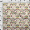 thumbnail image 3 of oneOone Cotton Jersey Yellow Fabric Text Dress Material Fabric Print Fabric By The Yard 58 Inch Wide, 3 of 6