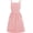 Pink, variant on Cotton Linen Pinafore Apron Dress for Women with Pockets Cute Art Chef Aprons for Kitchen Baking Gardening Painting