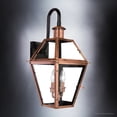 thumbnail image 3 of Luxury Historic Outdoor Wall Sconce, 22.50''H x 10.50''W, with Tudor Style Elements, French Country Design, Rustic Copper Finish and Clear Glass, Clear Glass TempeRing, UQL1382, 3 of 7