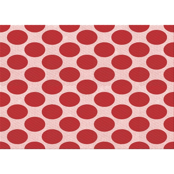 Ahgly Company Indoor Rectangle Patterned Pastel Pink Area Rugs, 3' x 5'