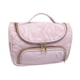thumbnail image 2 of HILABEE Cosmetic Bag Pouch with Handle Toiletry Bag Large Capacity Travel Makeup Bag Pink, 2 of 9