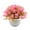 Pink, variant on Artificial Flower Heads Artificial Potted Plants Plastic Greenery In Pots Small Faux Topiary Shrubs For Centerpiece Desk Room House Decor Decoration